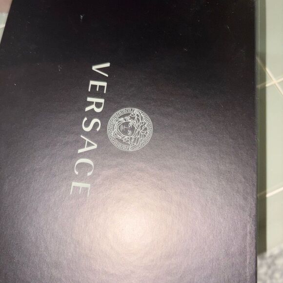 Brand new women's Versace Black and Gold Slide Sandals with box size  10 - Picture 7 of 12